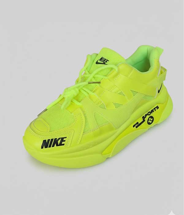 Women sneaker shoes yellow