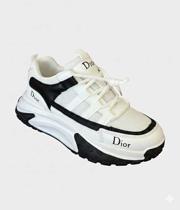 Women sneaker shoes white and black
