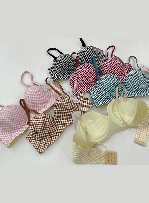 Pack of 6 – Solid Color Cup Lace Bra