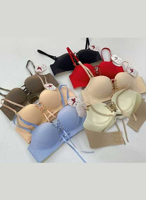 Pack of 6 – Solid Color Cup Lace Bra