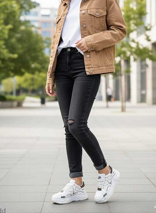 Women sneaker shoes white