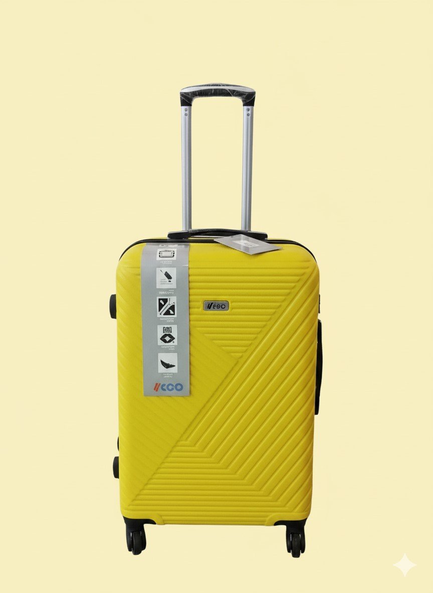 Silicon suitcase travel bags yello