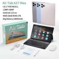 A17 MAX Smart Tablet 10.1-FHD Inch Display 10000mAh Battery 16GB RAM 1TB ROM