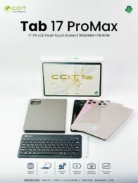 جهاز Tab 17 Pro Max اللوحي بشاشة IPS LCD بقياس 11 بوصة، مزود بذاكرة 16 جيجابايت RAM وسعة تخزين 1 تيرابايت ROM.