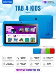 Oteeto tab 4 kids tablet 4GB, 128GB - 7 inch display 5G wifi network
