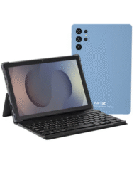 جهاز Airtab U25 Max اللوحي الذكي بشاشة 10.1 بوصة FHD، مزود بذاكرة 16 جيجابايت RAM وسعة تخزين 1 تيرابايت ROM، ويأتي مع لوحة مفاتيح عربية.