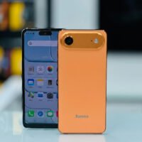 هاتف Sumax Air الذكي – شاشة HD+، بطارية 5000 mAh، 24 GB RAM + 1 TB تخزين داخلي، كاميرا مزدوجة، أداء عالي (اللون البرتقالي).