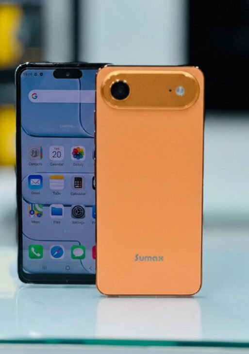 Sumax Air Smartphone – HD+ Display, 5000mAh Battery, 24GB RAM + 1TB Storage, Dual Camera, High Performance Mobile (ORANGE)